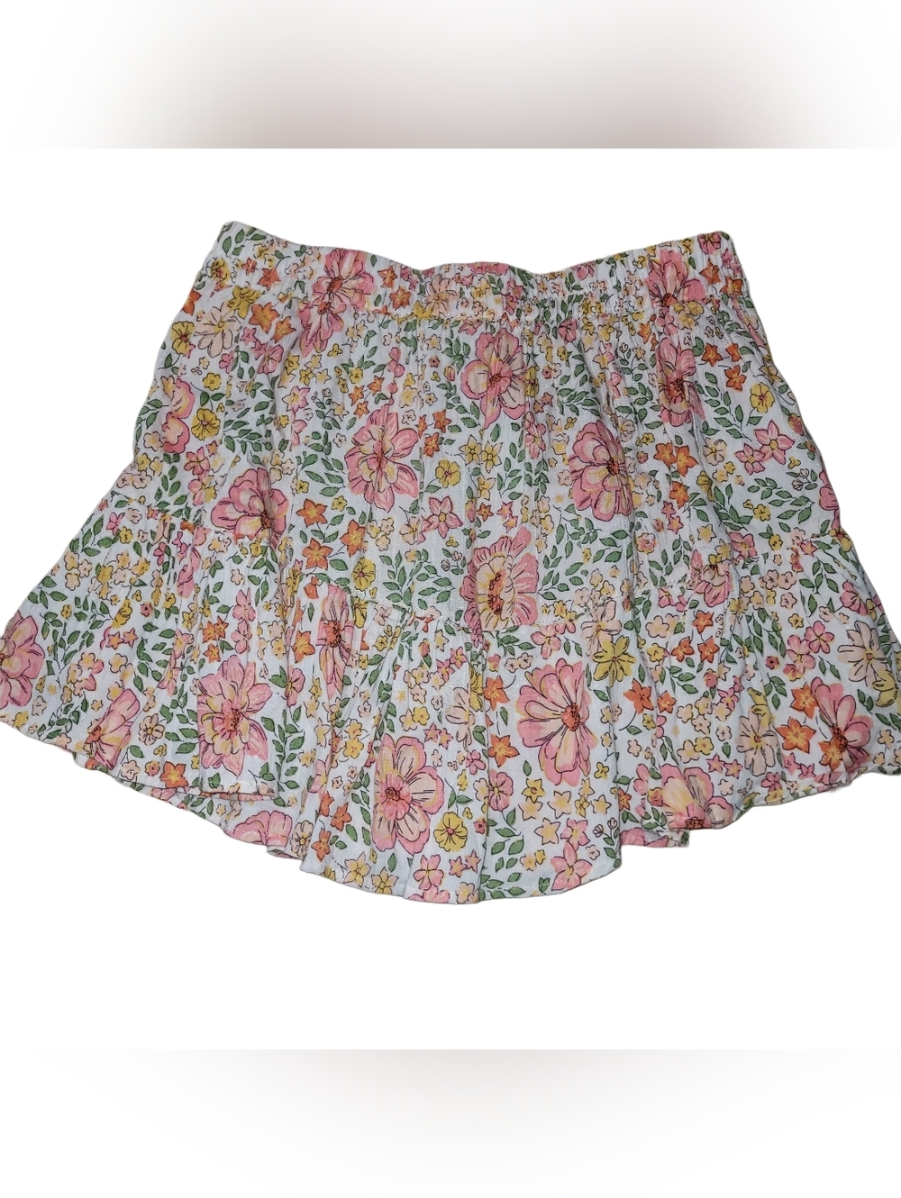 Eclipse Colorful Floral Ruffle Mini Skort Size M - Picture 4 of 4